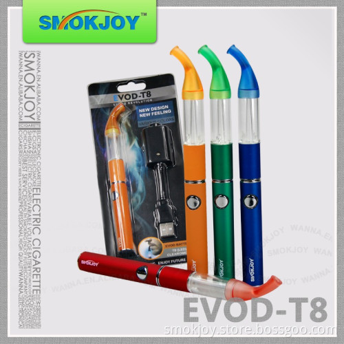 Fashionable Ecig with Saxphone LED Clearomizer (EVOD-T8)